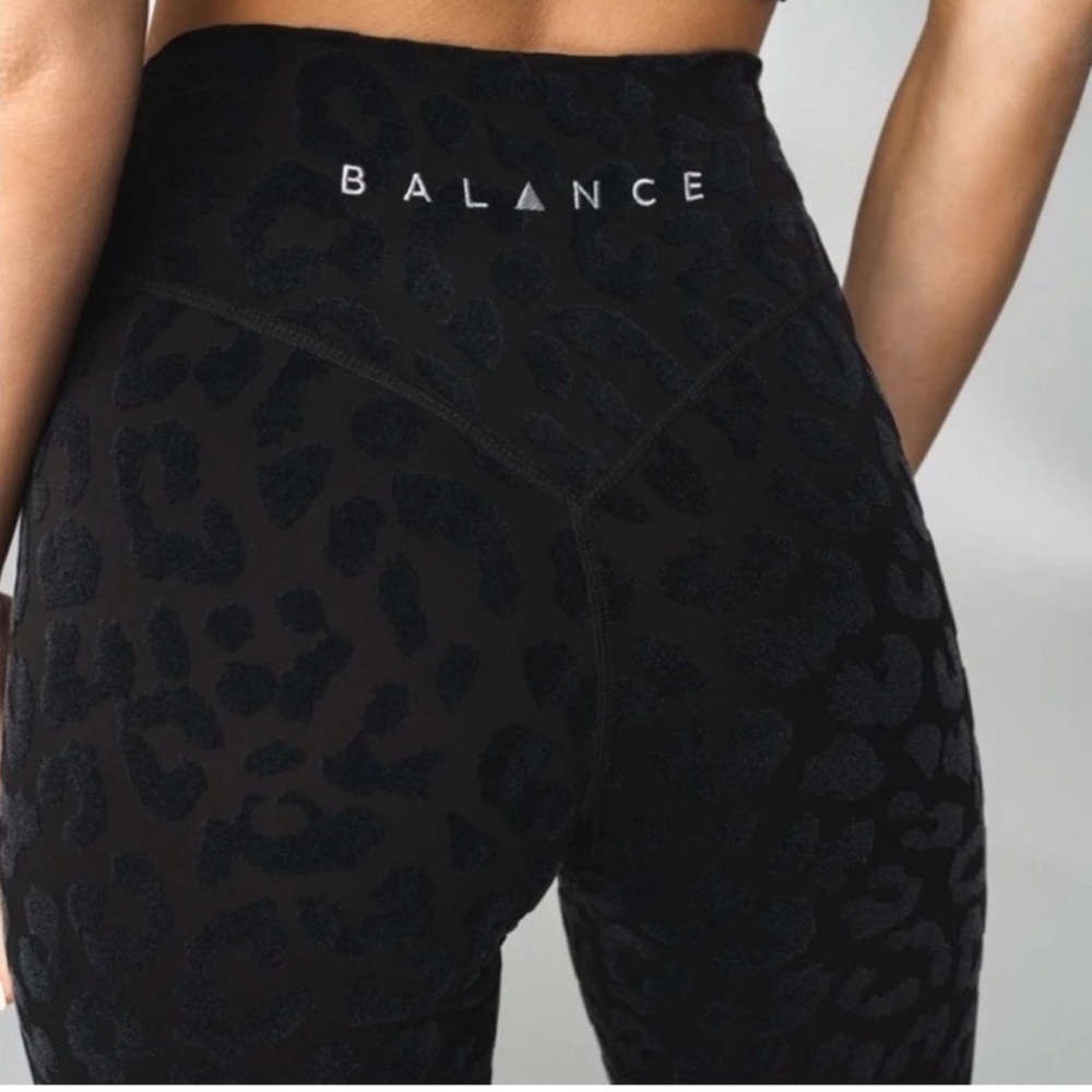 Balance Athletica Black Leopard Print Leggings